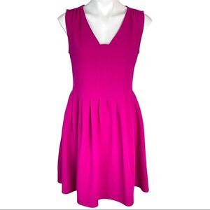 Collective Concepts Women's Grace V-Neck Dress Dark Pink Size Large Sleeveless
